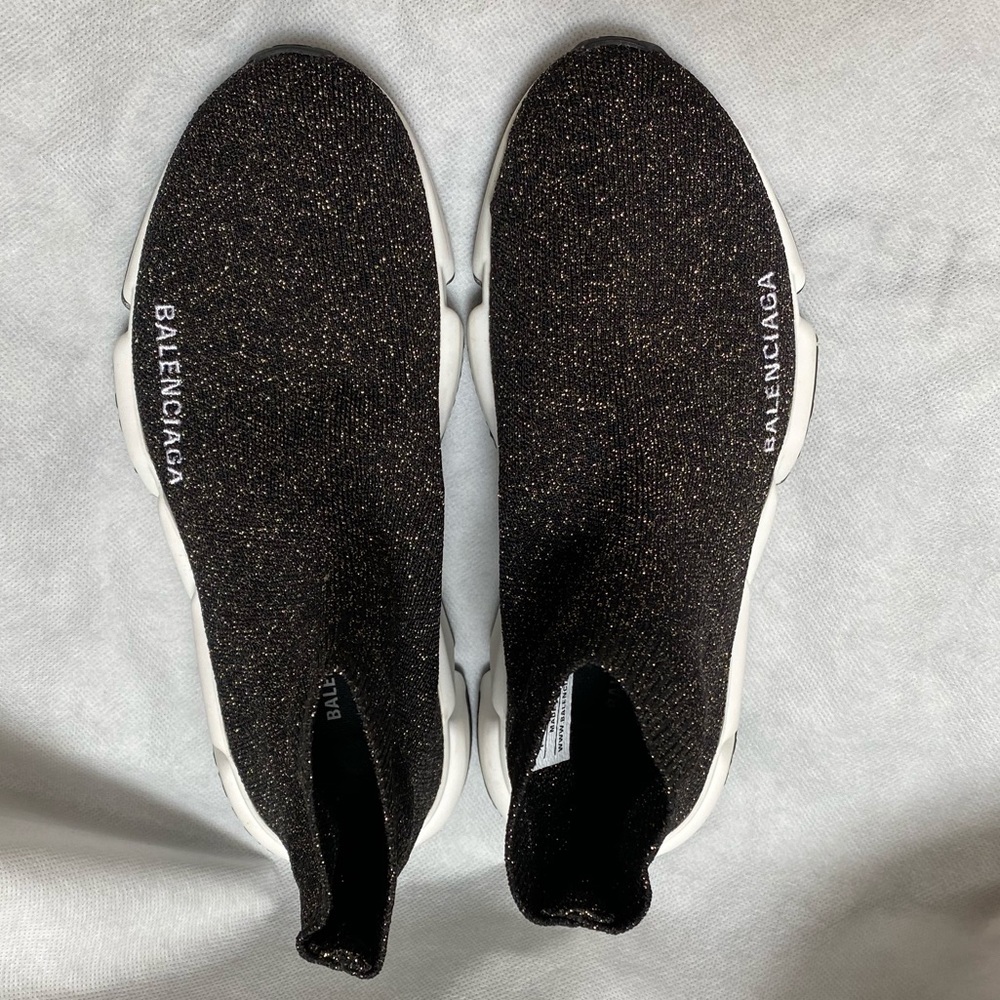 NIB Balenciaga SPEED TRAINERS Black/gold, 34 - Picture 6 of 16